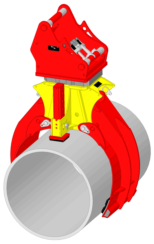 HydroFIX Bohrrohrgreifer für BAGGER