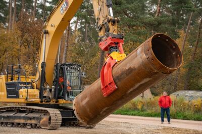 HydroFIX Bohrrohrgreifer für BAGGER